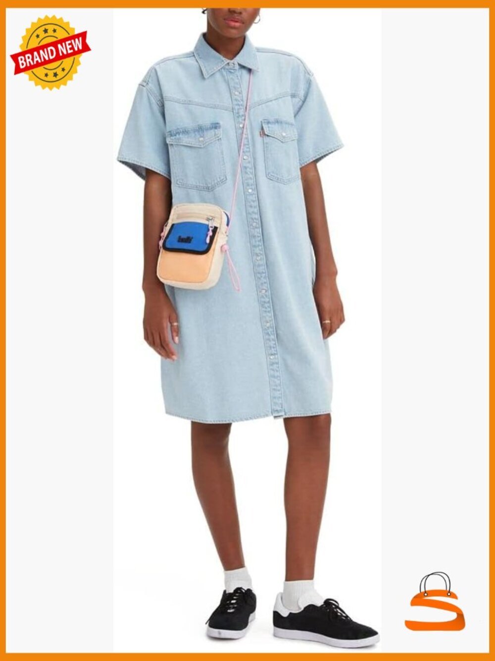 Premium Western Denim Dress - Relaxed Fit with Button Front